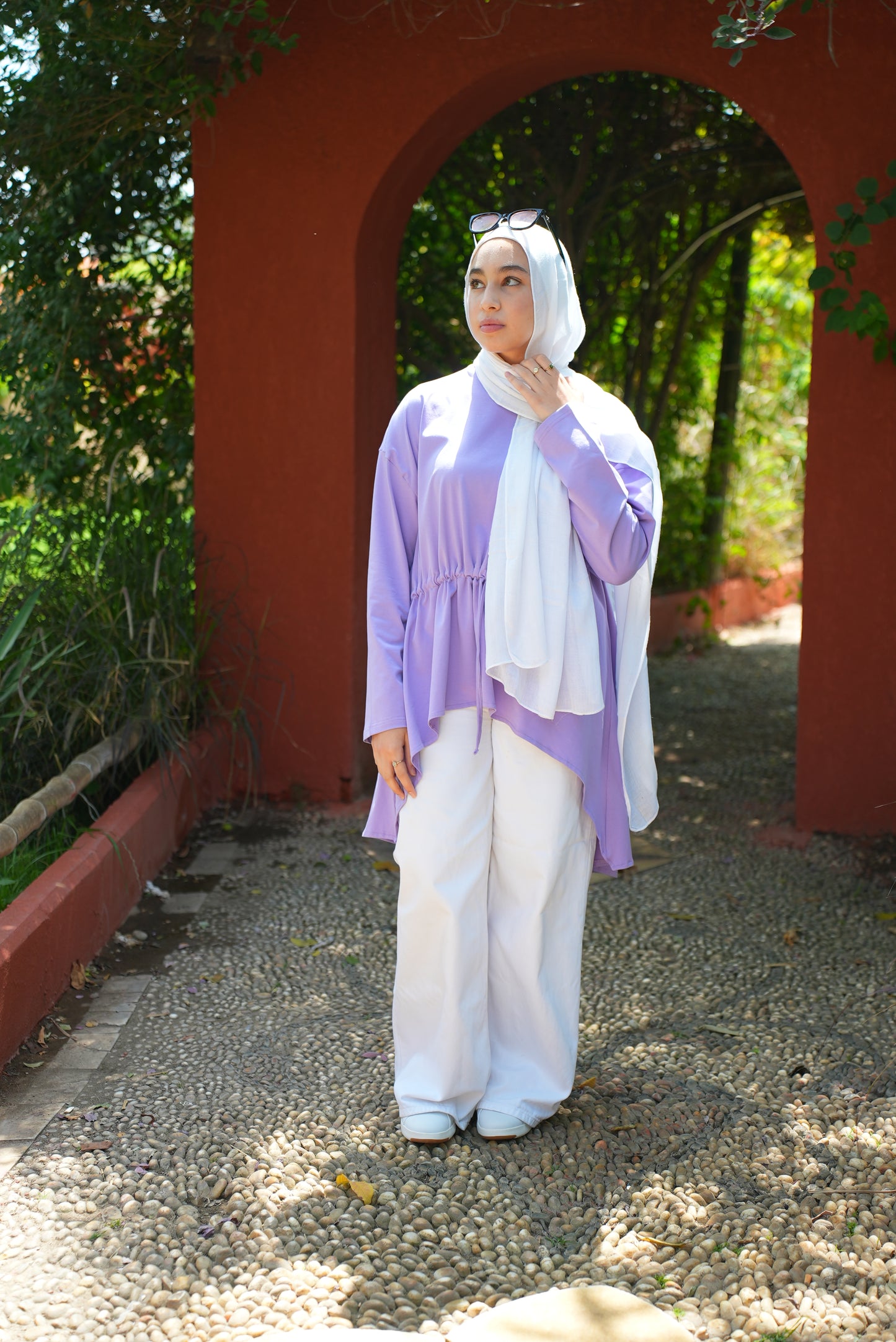 Nayla Waist wrap cotton top