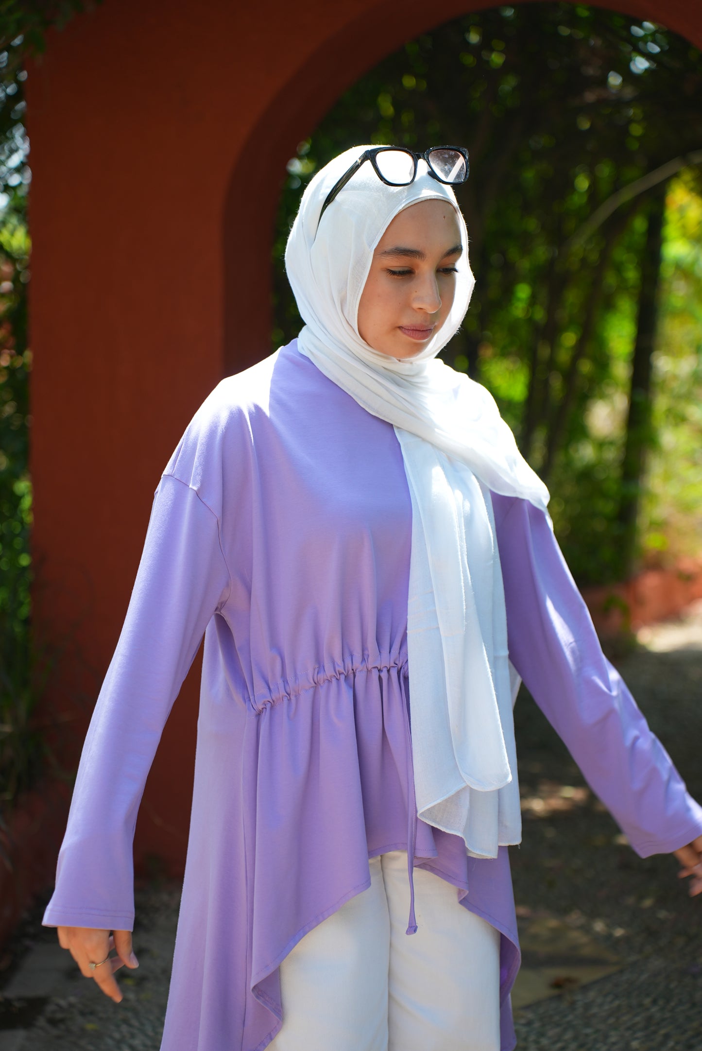 Nayla Waist wrap cotton top