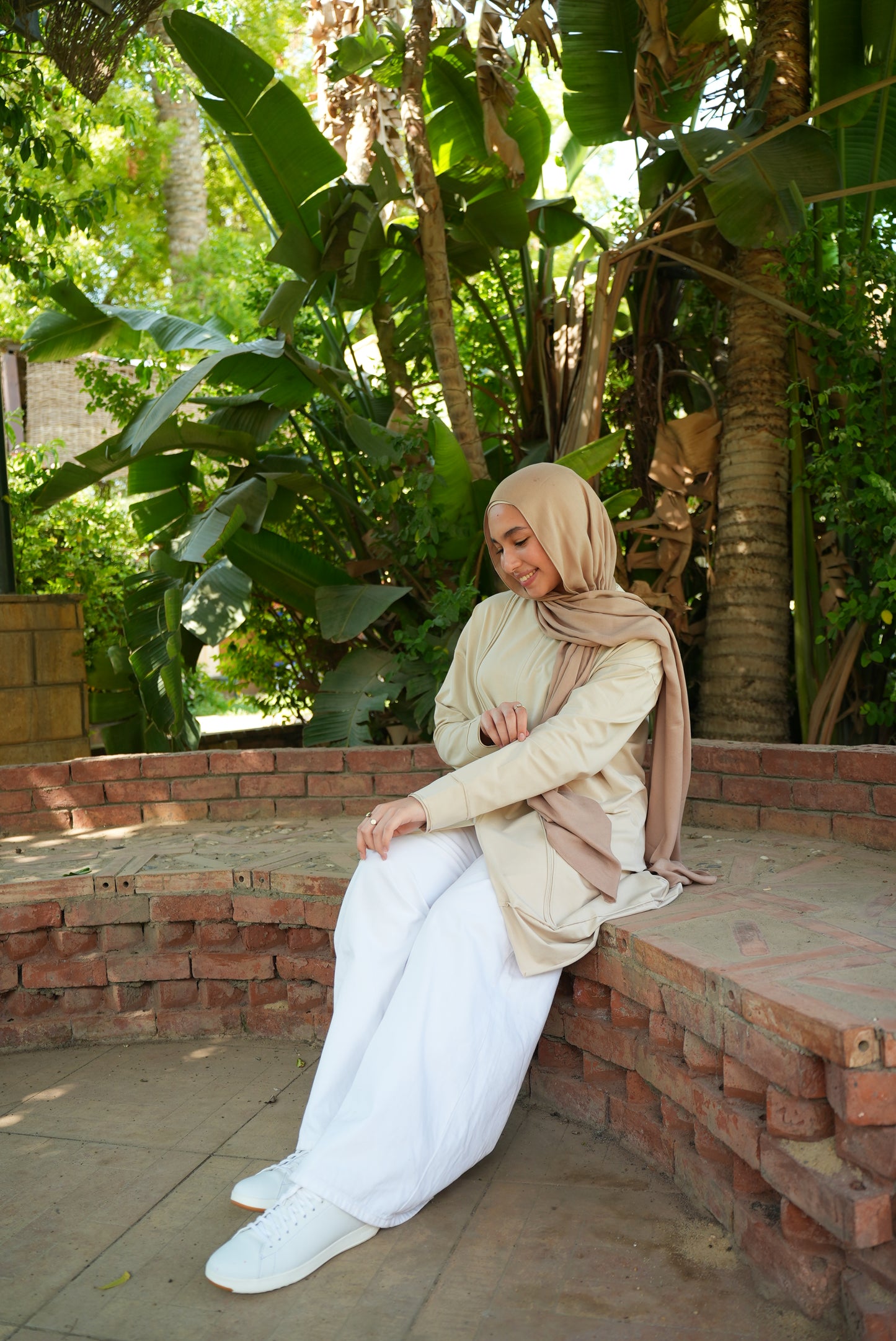 Toula Long Cotton Top