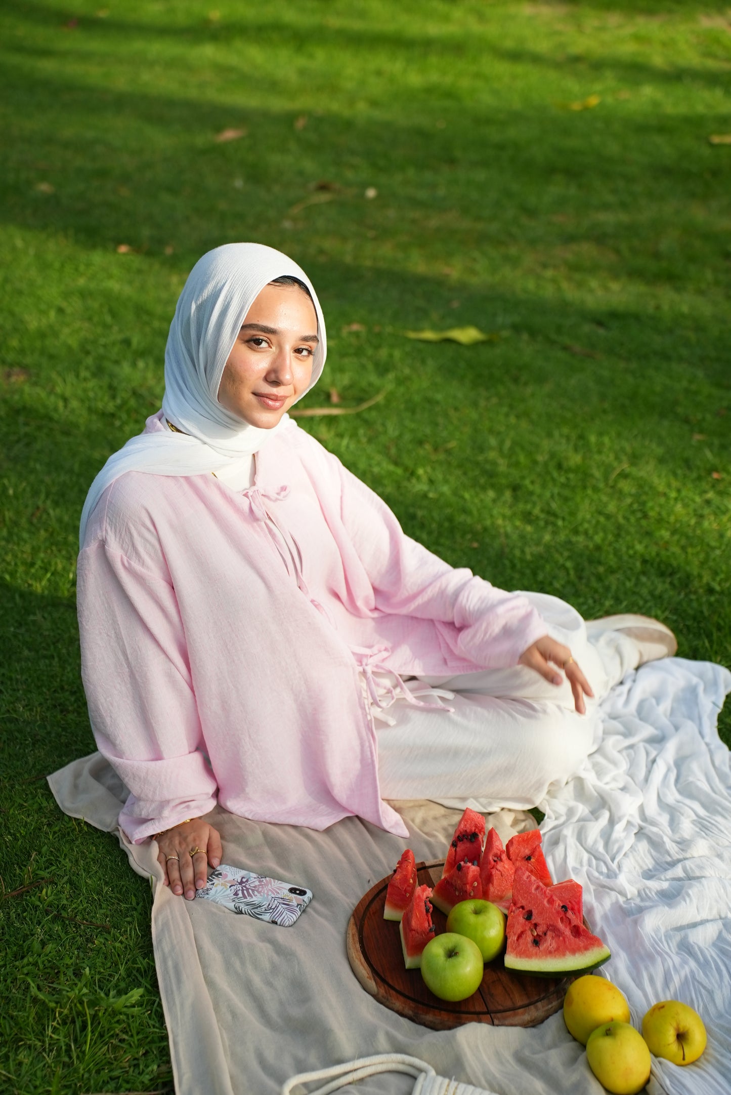 Nawara Bow linen Shirt