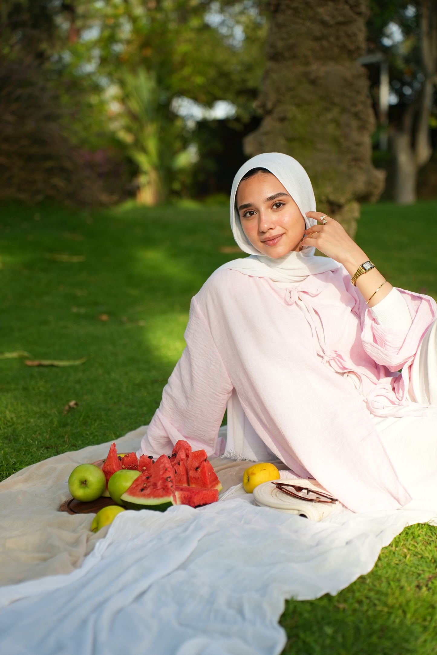 Nawara Bow linen Shirt