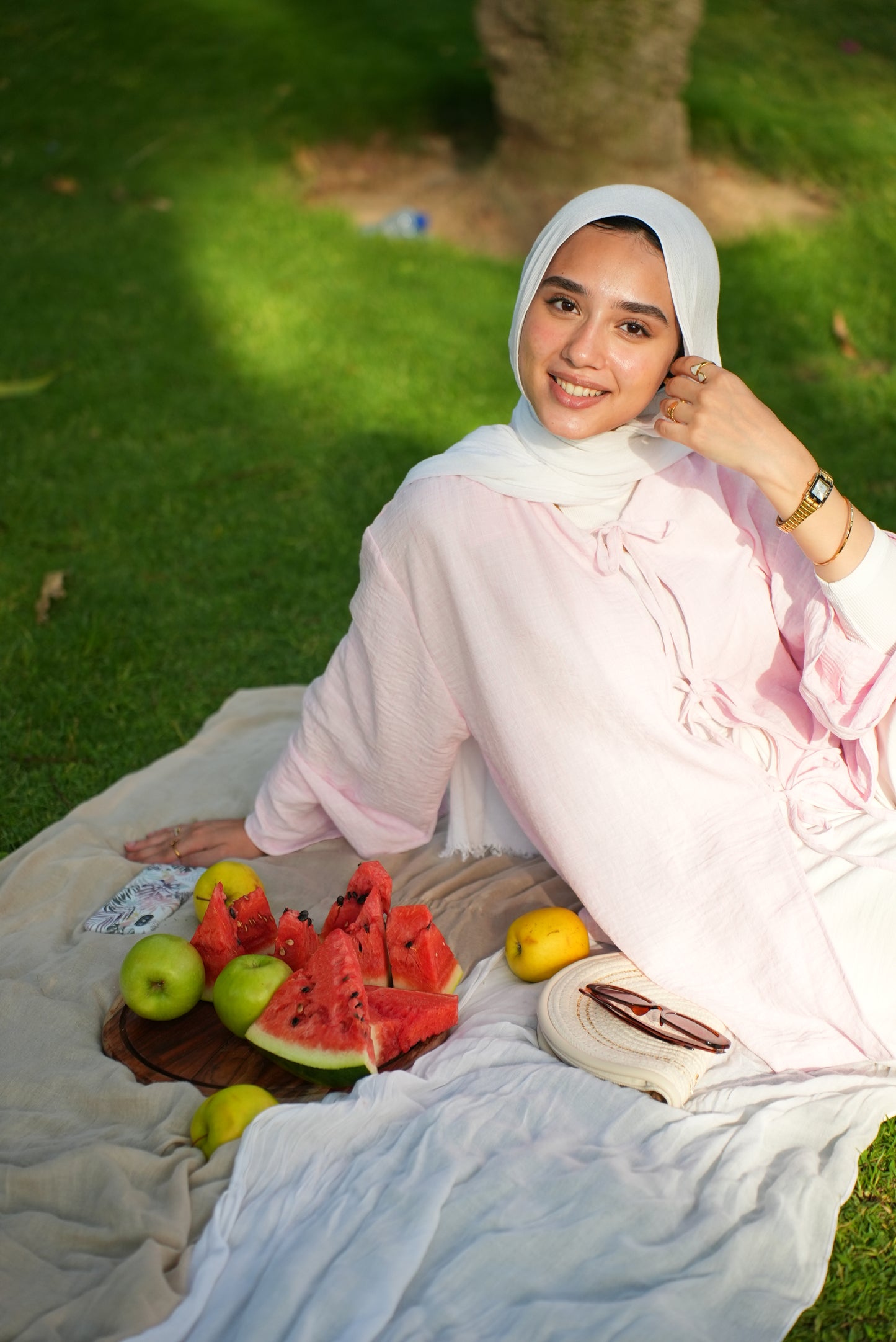 Nawara Bow linen Shirt