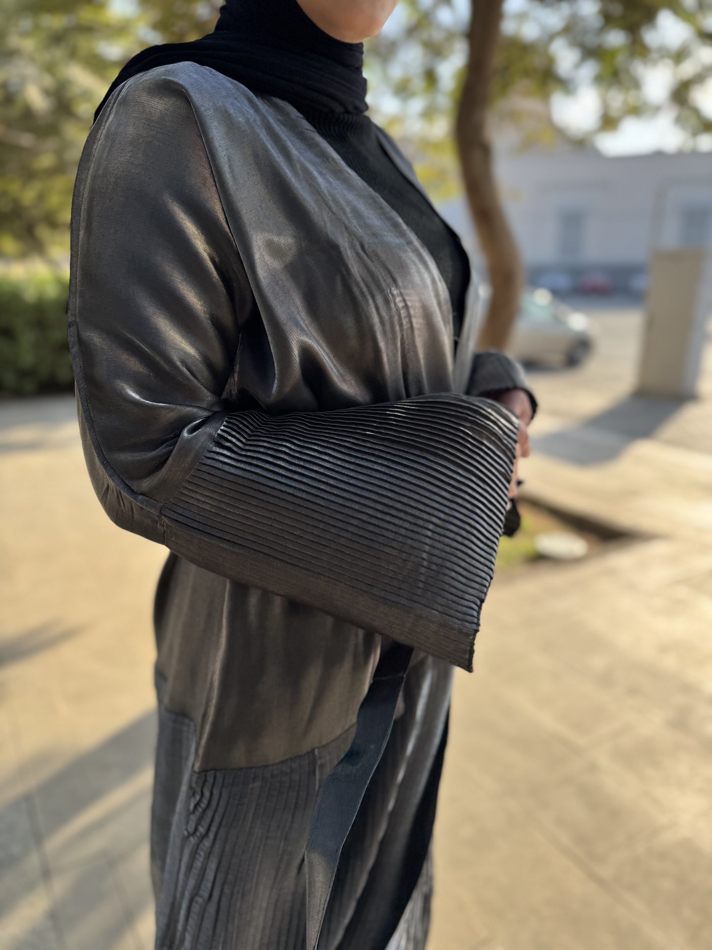 Shimmery Grey kaftan