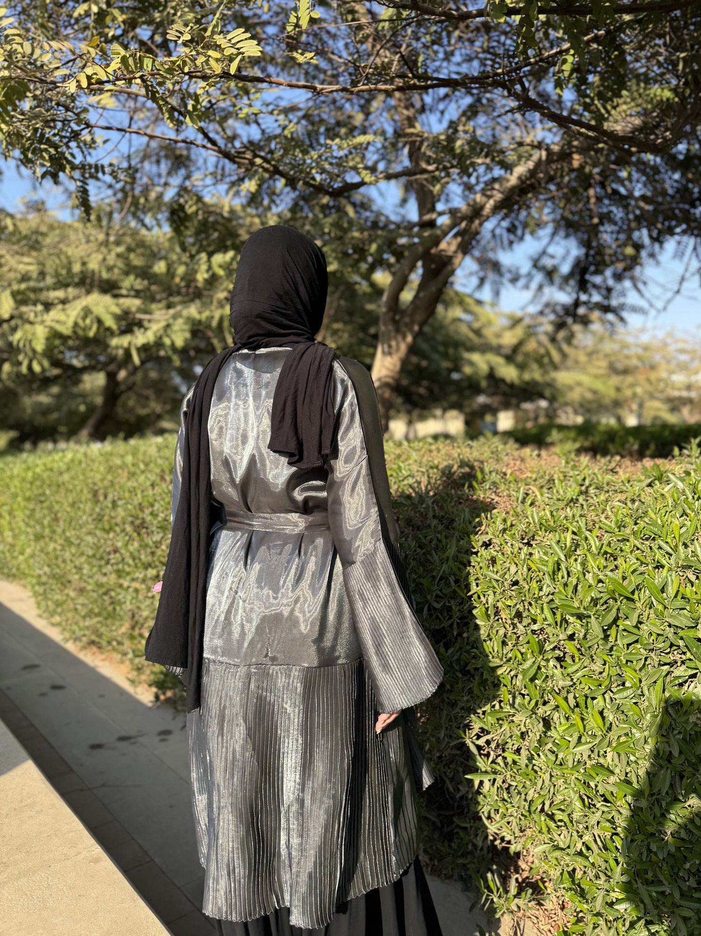 Shimmery Grey kaftan