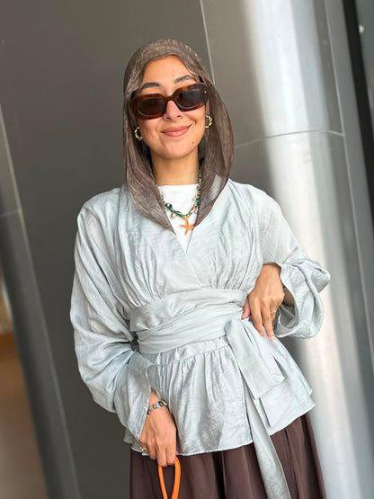 The Dove Wrap Blouse