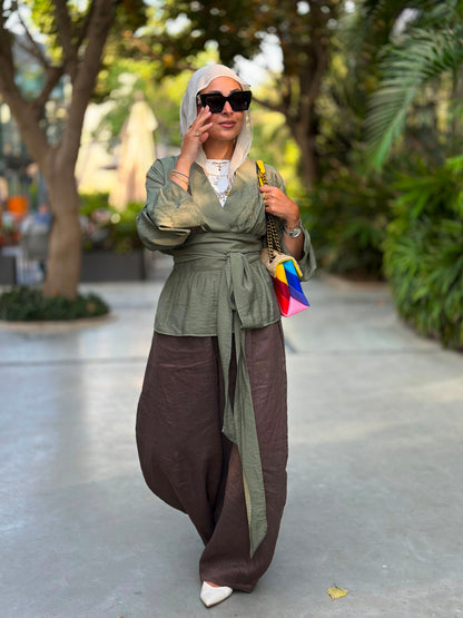 The Dove Wrap Blouse
