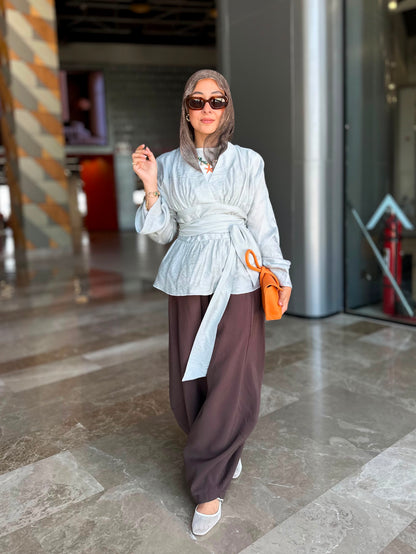 The Dove Wrap Blouse