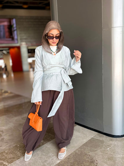 The Dove Wrap Blouse