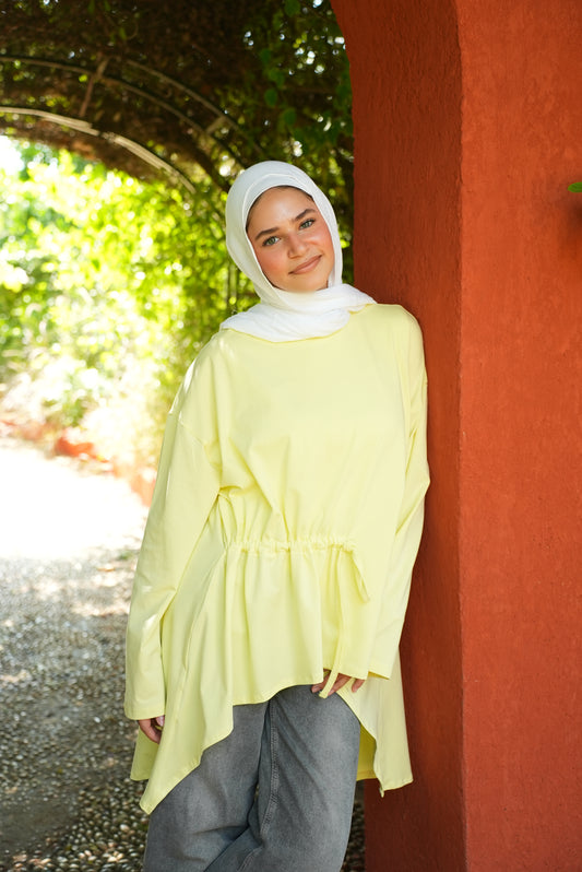 Nayla Waist wrap cotton top