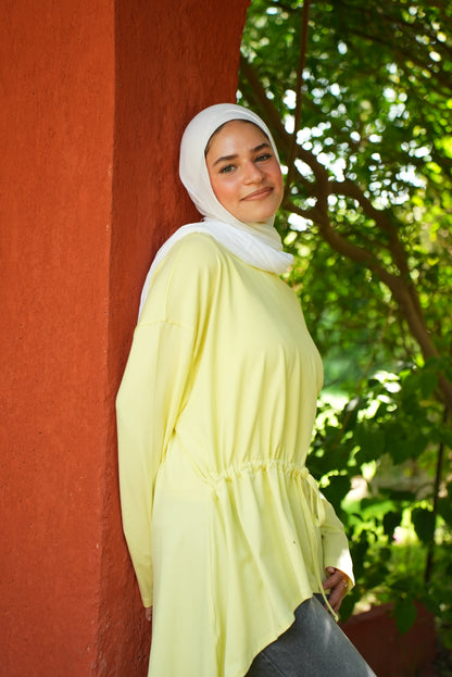 Nayla Waist wrap cotton top